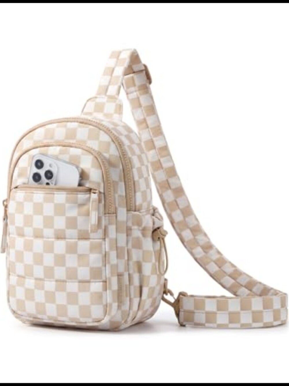 Small Puffer Sling Bag Water Resistant Crossbody RFID Hobo Handbag